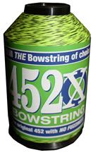 452x BOWSTRING MATERIAL 1/8# (MULTI) FLO-YELLOW & BLK