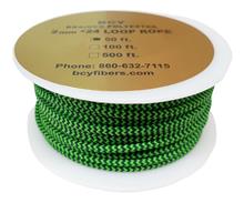 D LOOP ROPE .080" SPECKLED F.GREEN (50
