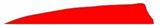 FEATHERS 4"RW SHIELD CUT RED 100PK
