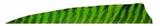 BARRED FEATHERS 4"RW SHIELD CUT CHARTREUSE 100PK