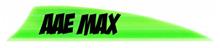 AAE PLASTIFLETCH MAX 2.0 SHIELD VANE BRIGHT GREEN 50PK