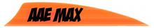 AAE PLASTIFLETCH MAX 2.0 SHIELD VANE FIRE ORANGE 50PK