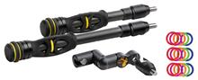 HITMAN STABILIZER COMBO 8" & 6" W/BRACKET BLACK