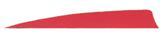 FEATHERS 5"RW SHIELD CUT RED 100PK