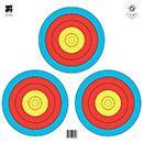 ^^@FT-3x40W 3-SPOT 5-RING 4-COLOR TARGET 17"x17" (FOLDED)